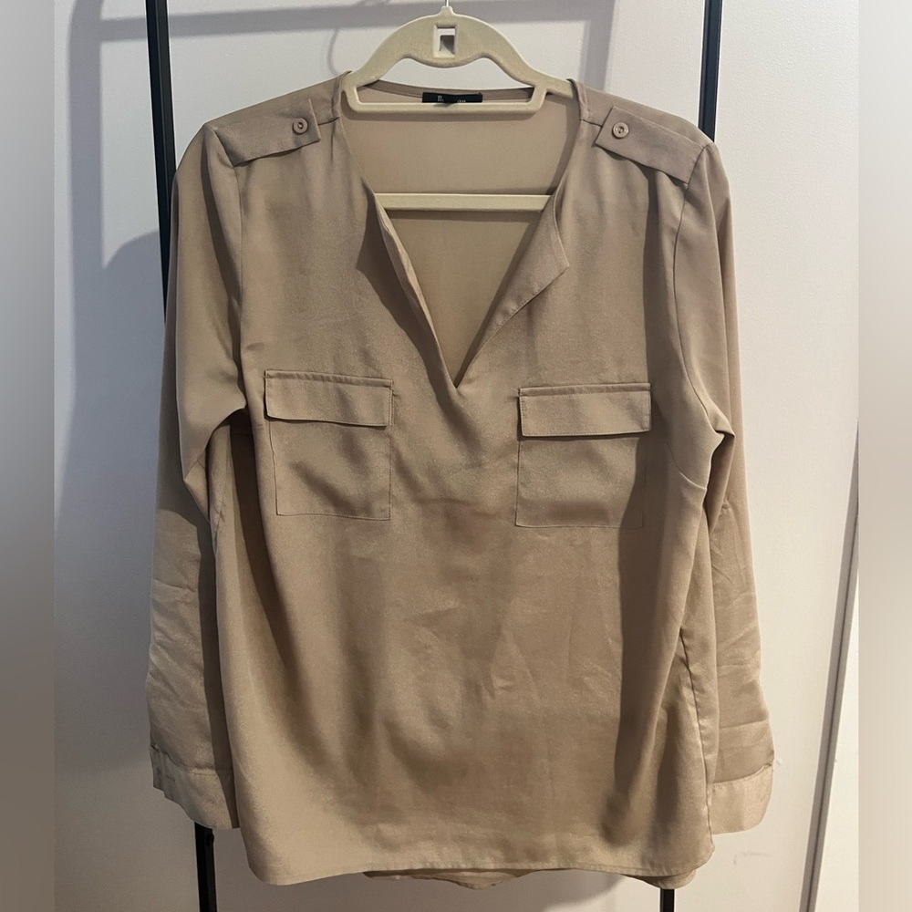 Gold Silk Women’s Dressy Top